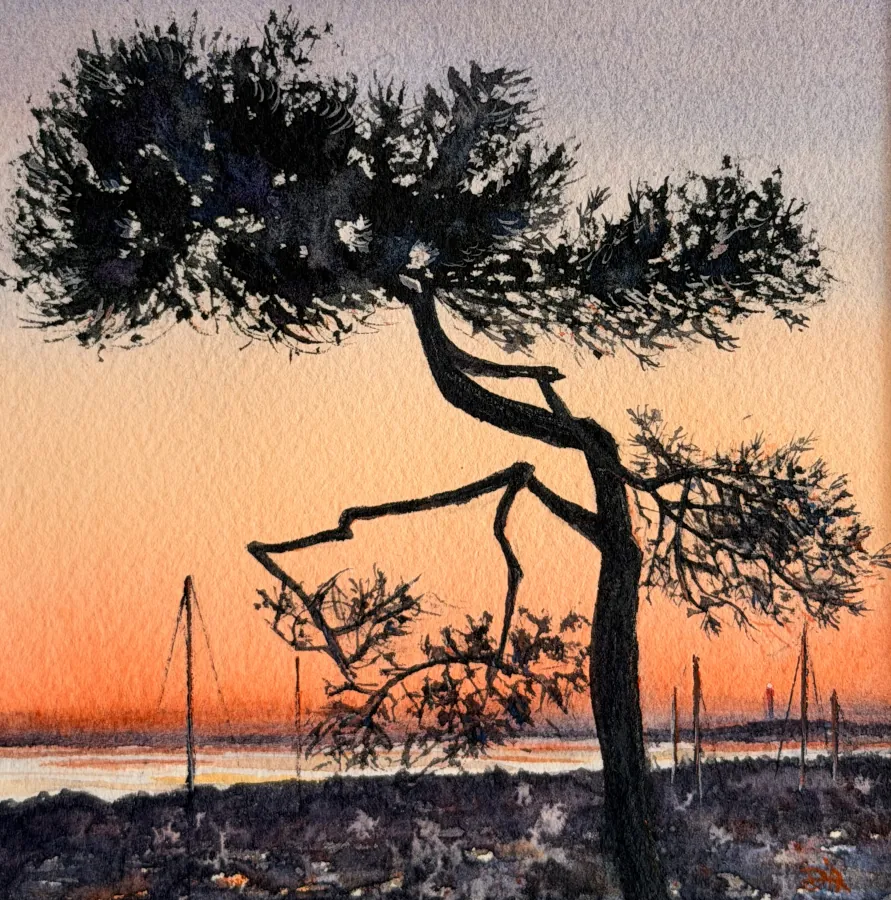 Peinture aquarelle à partir d'une photo